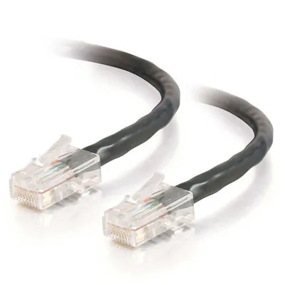 C2G Cat5E Assembled UTP Patch Cable Black 20m cable de red Negro