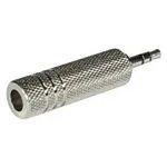C2G 3.5/6.5 Stereo Adapter 6.3mm FM 3.5mm M Plata