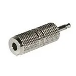 C2G Mono/Stereo Adapter 3.5mm Stereo FM 2.5mm Mono M Plata