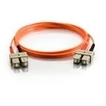 C2G 1m SC/SC LSZH Duplex 50/125 Multimode Fibre Patch Cable Cable de fibra óptica e InfiniBand Naranja