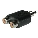C2G RCA/Dual RCA Adapter 2x RCA FM RCA M Negro