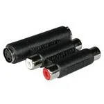 C2G Stereo Audio/S-Video Coupler 2 x RCA + S-Video Negro
