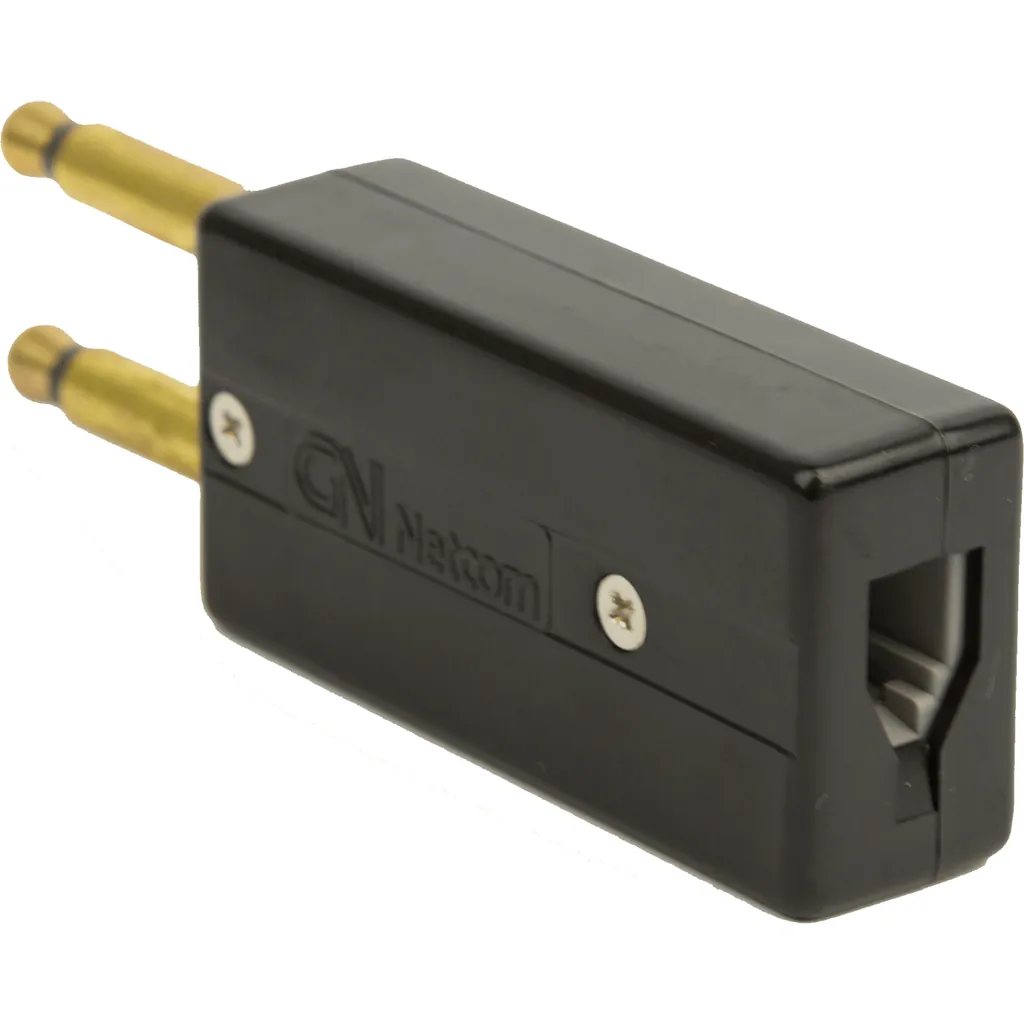 Jabra 0220-649 cambiador de género para cable RJ9 PJ327 Negro