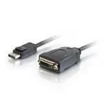 C2G DisplayPort Male to DVI Female Adapter 0,2 m Negro