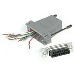C2G RJ45 / DB15M Modular Adapter Gris