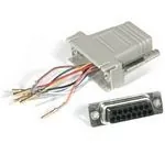 C2G RJ45/DB15F Modular Adapter DB15 FM Gris