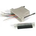 C2G RJ45/DB25F Modular Adapter DB25 FM Gris