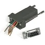 C2G RJ45/DB9F Modular Adapter DB9 FM Negro