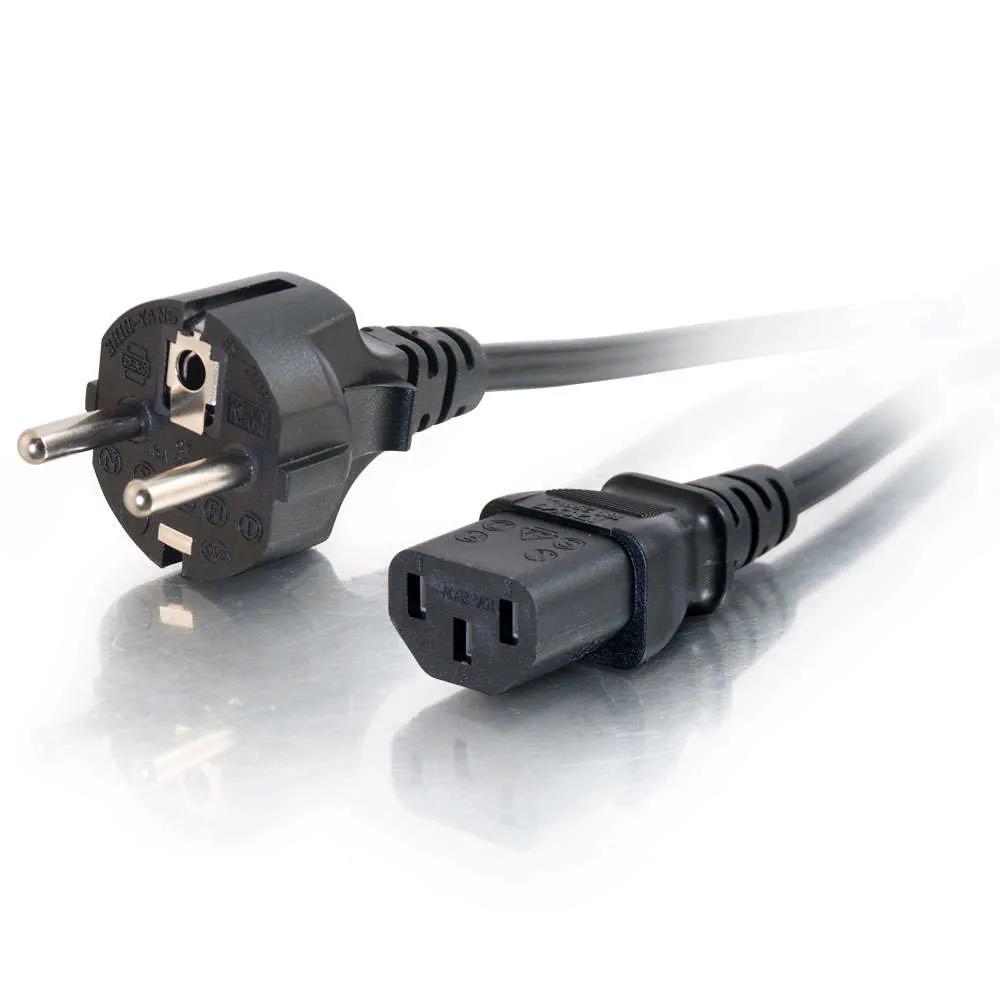 C2G 88544 cable de transmisión Negro CEE7/7 C13 acoplador