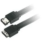 C2G 1m Serial ATA to External Serial ATA Cable cable de SATA eSATA Negro