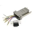 C2G 10-pin RJ45/DB9F Modular Adapter DB9 FM Gris