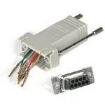 C2G RJ45/DB9M Modular Adapter Gris