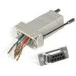 C2G RJ45/DB9F Modular Adapter DB9 FM Gris