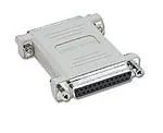 C2G DB25 F/F Gender Changer DB25-Pin Gris