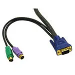 C2G 3m KVM Cable HD15 VGA M/M cable para video, teclado y ratón (kvm) Negro