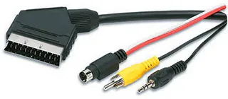 Manhattan PC -> SCART Audio/Video Cable 3 m SCART (21-pin) Negro