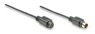Manhattan PS/2 cable cable ps/2 1,8 m Negro