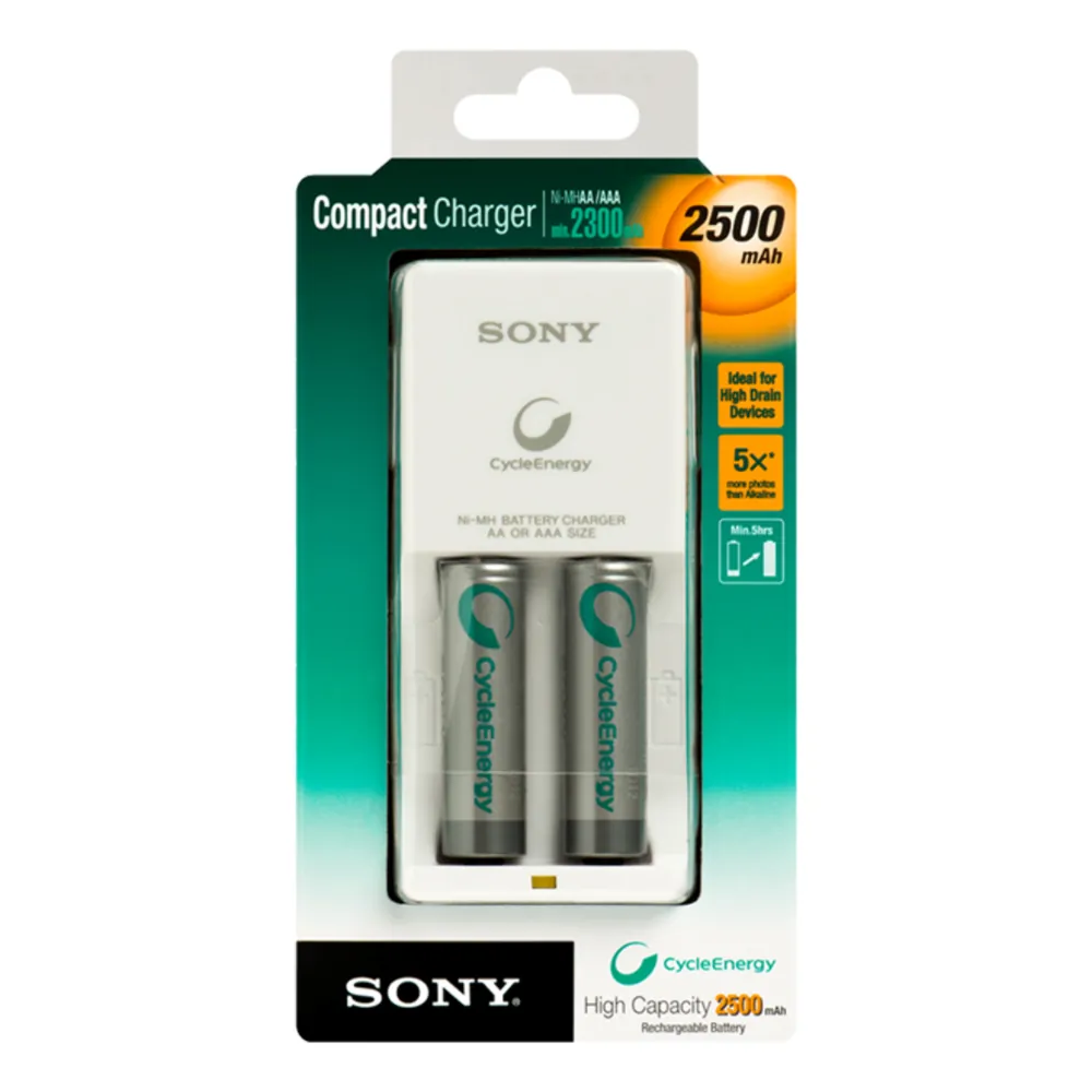 Sony 2X NiMH AA 2500MAH Batería recargable Níquel-metal hidruro (NiMH)