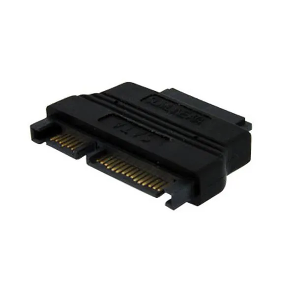 StarTech.com Slimline SATA / SATA Adapter + Power 13-pin Slimline SATA FM 22-pin SATA M Negro