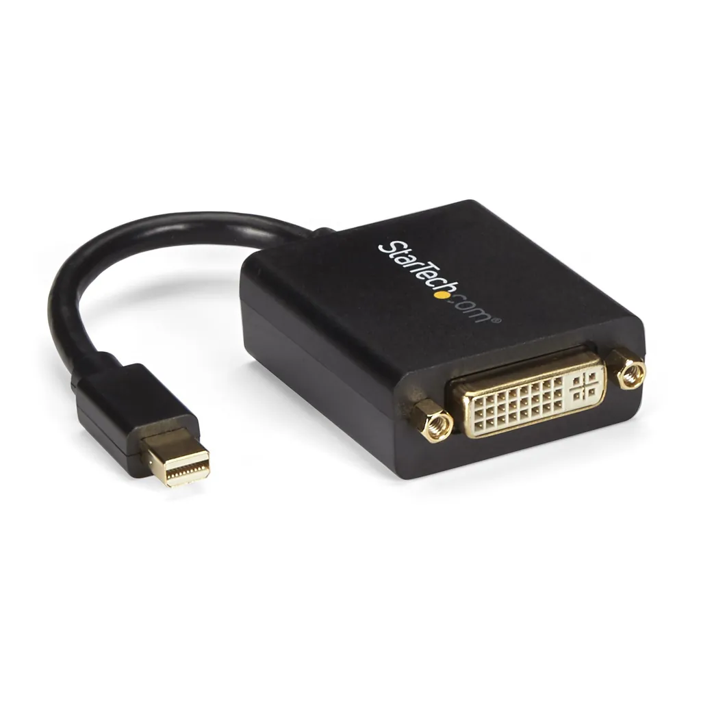 StarTech.com MDP2DVI adaptador de cable de vídeo 0,13 m DVI-I Negro