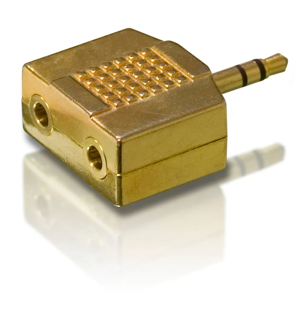 Philips SWA3031S/10 cambiador de género para cable 3.5mm 2 x 3.5mm Oro