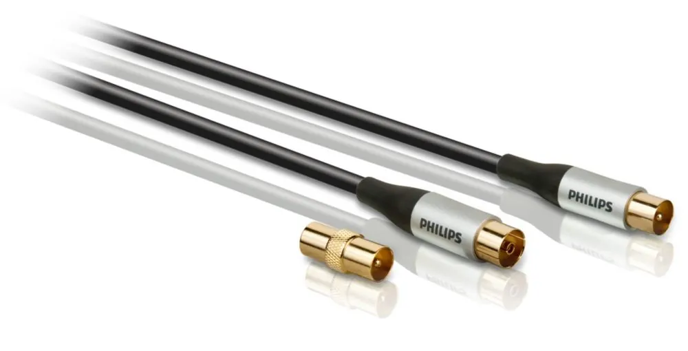 Philips SWV3114S/10 cable coaxial 5 m Negro