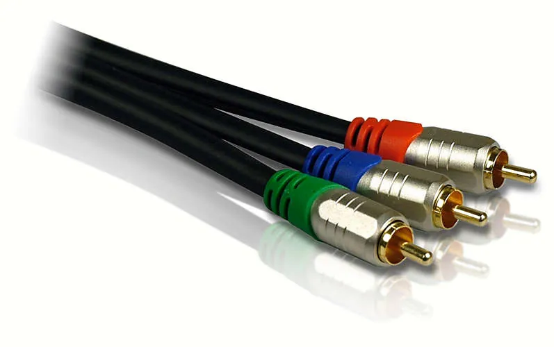 Philips SWV5550/10 componente ( YPbPr) cable de vídeo 5 m 3 x RCA Negro