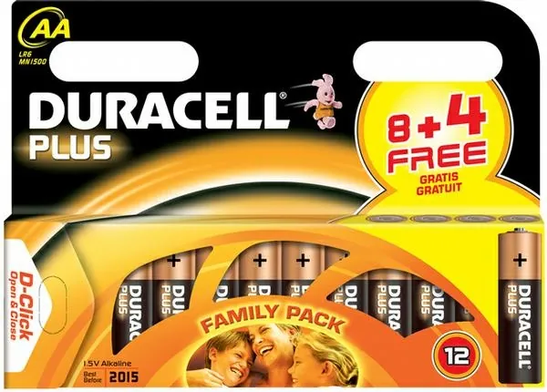 Duracell Batterie Plus Mignon AA 8St+4St free Batería de un solo uso Alcalino