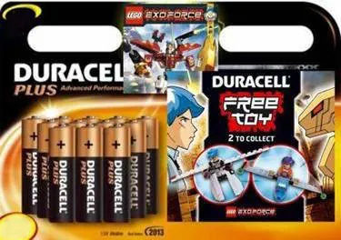 Duracell Plus AAA 8 pack + LEGO EXOFORCE Batería de un solo uso Alcalino