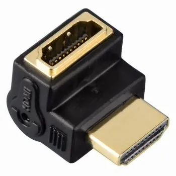 Hama "TechLine" HDMI Angle Adapter, 90° Negro