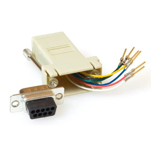 ACT Modular Adapter D-sub/RJ-12 09-Sub-D RJ-45 Gris