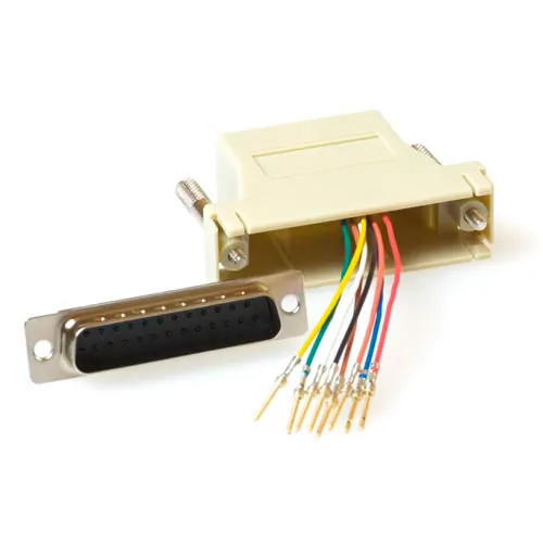 ACT Modular Adapter D-sub/RJ-12 25-Sub-D RJ-45 Gris