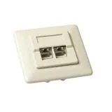 ACT CAT5E STP wall termination unit flush mountin 2 x RJ45 LSA+ Gris