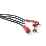 ACT 2 x RCA M / 2 x RCA M 15.0m cable de audio 15 m Negro