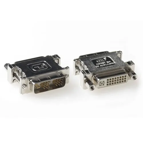 ACT AB3740 cambiador de género para cable DVI-I 24+5-pin DVI-D 18+1-pin Plata