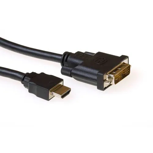 ACT AK3740 adaptador de cable de vídeo 2 m HDMI DVI-D Beige