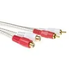 ACT 2 x RCA M/F 2.0m cable de audio 2 m