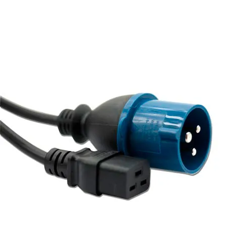 ACT AK5021 cable de transmisión Negro 2,5 m IEC 60309 2P+E C19 acoplador