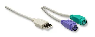 Manhattan USB - PS/2 Converter 2x PS/2 Gris