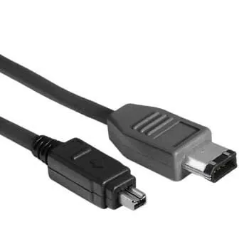 Hama 00020182 cable firewire 2 m 4-p 6-p Negro