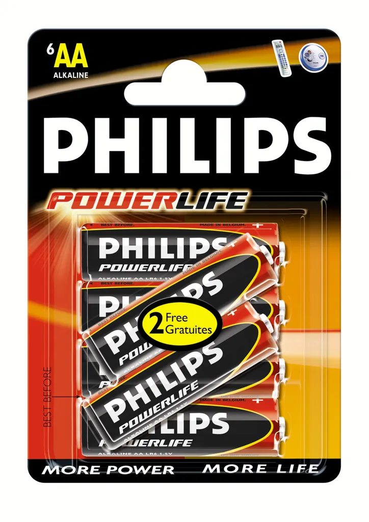 Philips PowerLife LR6PB6C/10 pila doméstica Batería de un solo uso AA Alcalino