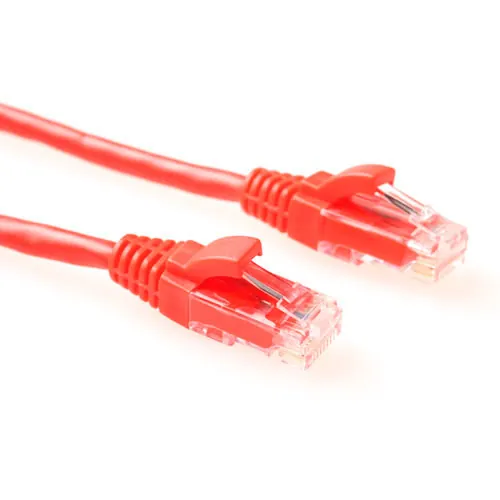 ACT CAT6 UTP 3.00 m cable de red Rojo 3 m