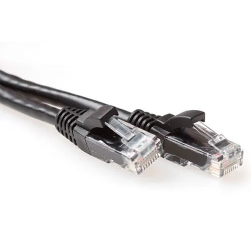 ACT CAT6A UTP (IB 2900) 0.5m cable de red Negro 0,5 m