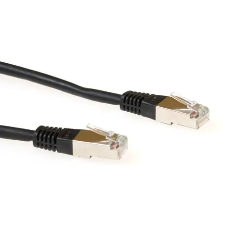 ACT SSTP Cat6 LSZH 15m cable de red Negro