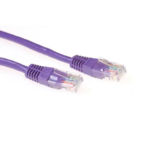 ACT UTP Cat6 Patch 7m cable de red Púrpura