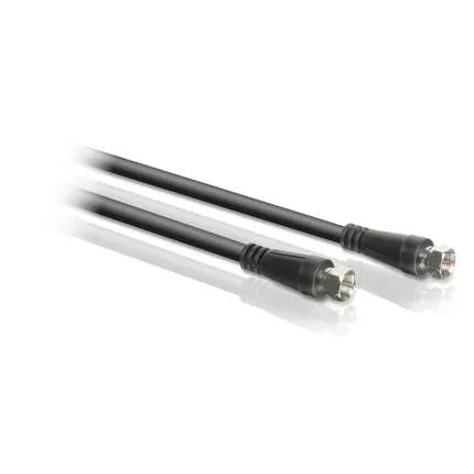 Philips SWV2848W cable coaxial 15 m F-Plug Negro