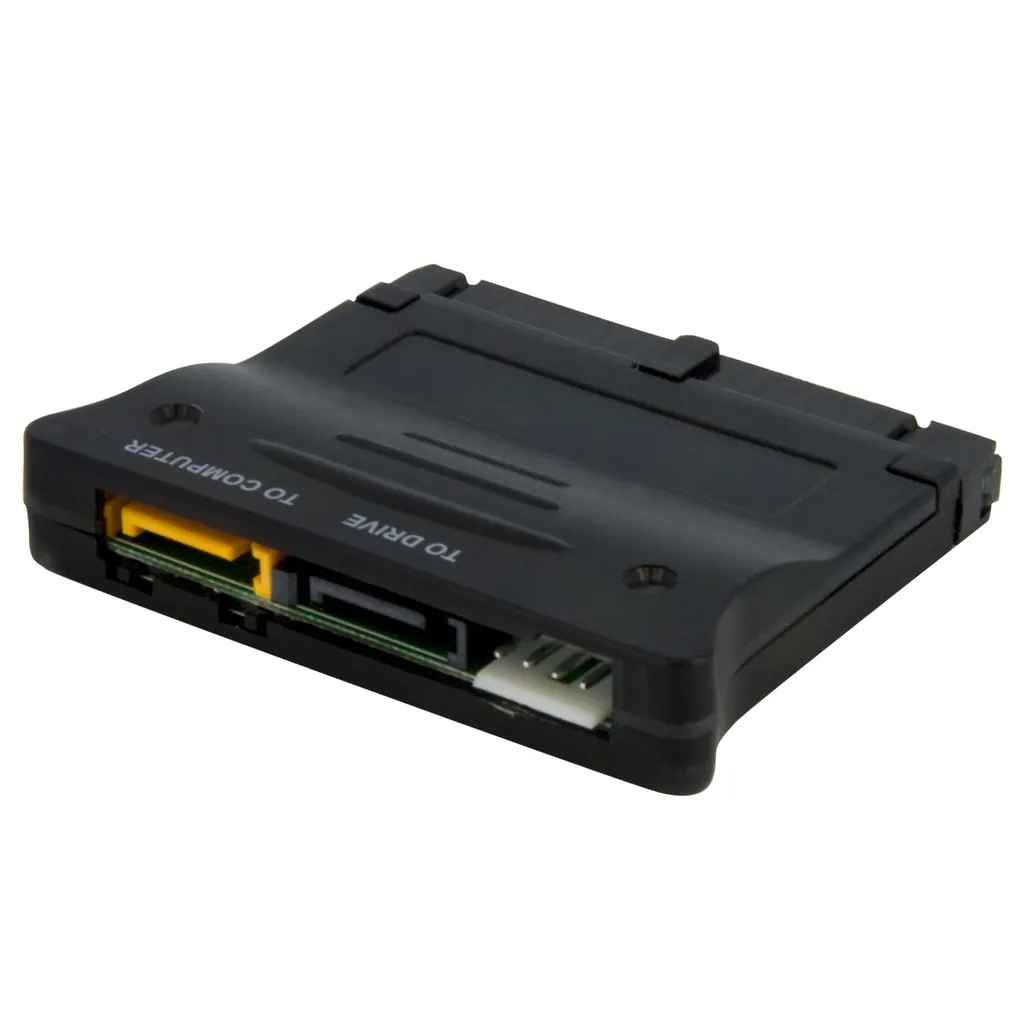 StarTech.com PATA2SATA3 cambiador de género para cable 2 x SATA Data 7 pin M/1 x IDE 40 pin F SP4 M Negro