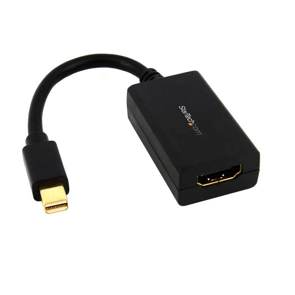 StarTech.com MDP2HDMI adaptador de cable de vídeo 0,13 m HDMI tipo A (Estándar) Negro