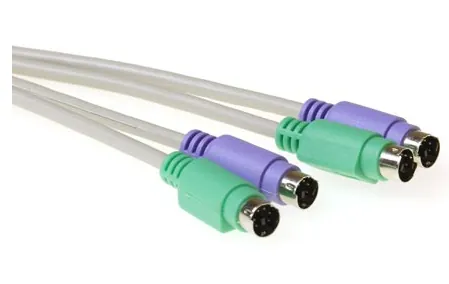 ACT AK4441 cable para video, teclado y ratón (kvm) Marfil 3 m