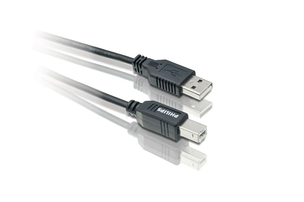 Philips SWU2113/10 cable USB USB 2.0 3 m USB A USB B Negro